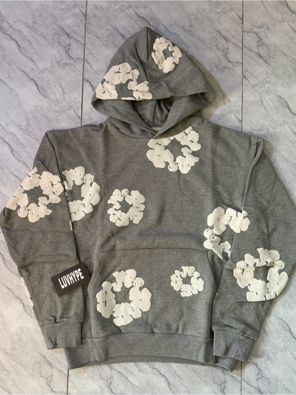 Grey Denim Tears Hoodie
